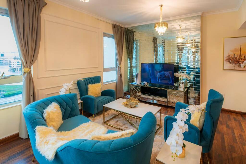 First Class 2Br With Full Burj Khalifa And Fountain View 두바이 외부 사진