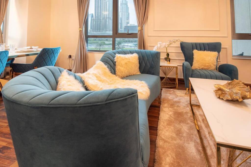 First Class 2Br With Full Burj Khalifa And Fountain View 두바이 외부 사진